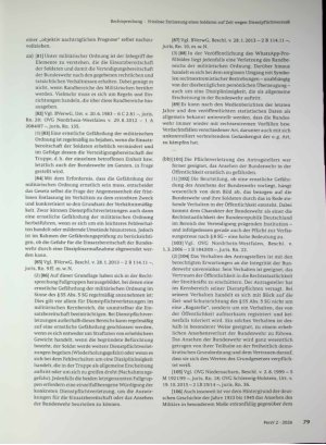 Vorschauseite 6: Zum Soldatenrecht Fristlose Entlassung eines Soldaten auf Zeit wegen Dienstpflichtverstoß
