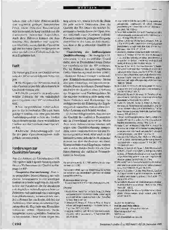 Vorschauseite 5: Qualitätssicherung der radikalen Prostatektomie