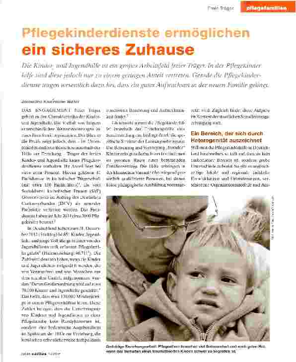 Vorschauseite 1: Pflegekinderdienste ermöglichen ein sicheres Zuhause