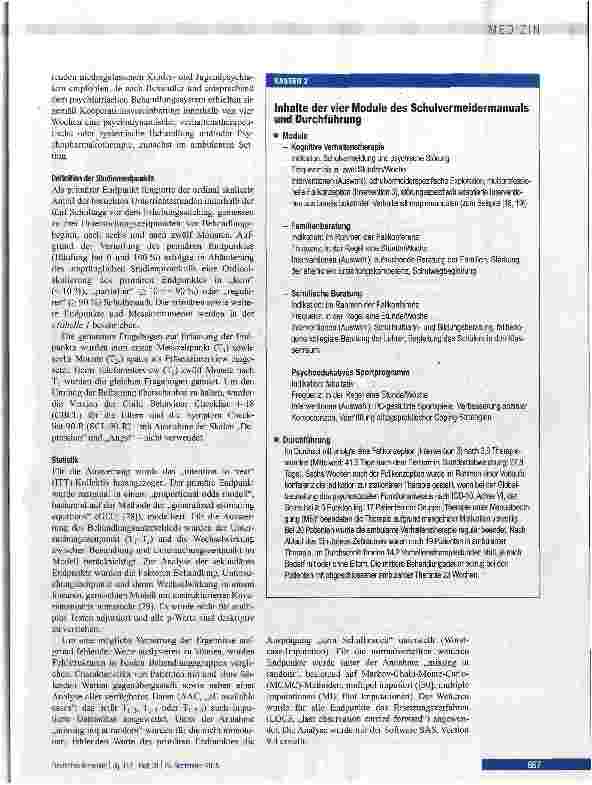 Vorschauseite 3: Therapie von Schulvermeidern mit psychiatrischen Erkrankungen