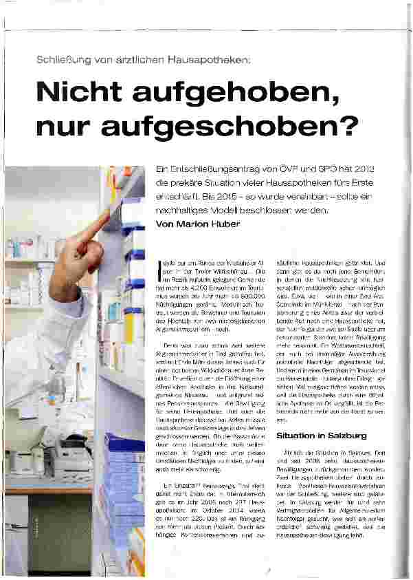 Vorschauseite 1: Nicht aufgehoben, nur aufgeschoben?