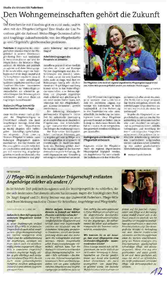 Vorschauseite 1: Den Wohngemeinschaften gehört die Zukunft