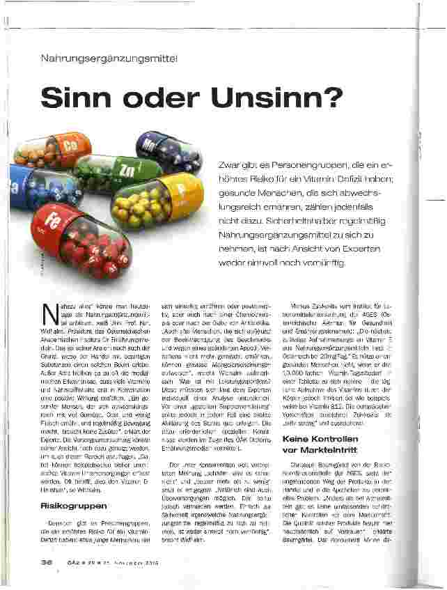 Vorschauseite 1: Sinn oder Unsinn?