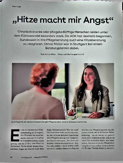 Vorschauseite 1: "Hitze macht mir Angst"