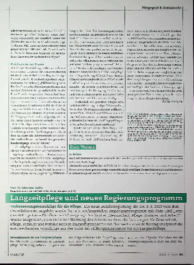 Vorschauseite 2: Pflegegeld - Teilunterstützung bei der Mahlzeitzubereitung