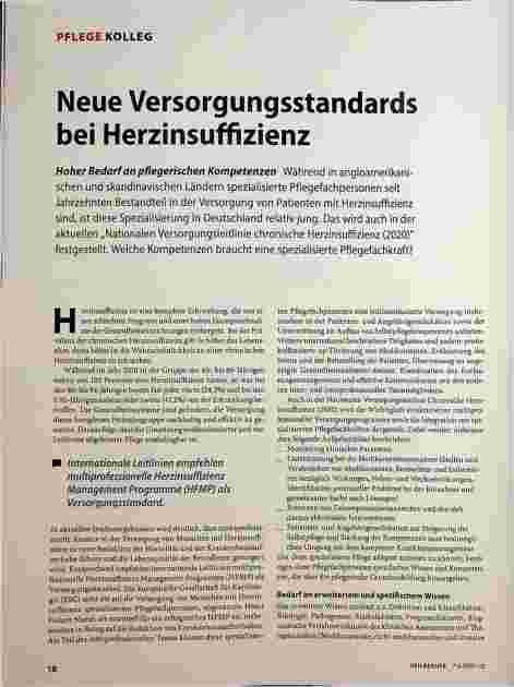 Vorschauseite 1: Neue Versorgungsstandards bei Herzinsuffizienz