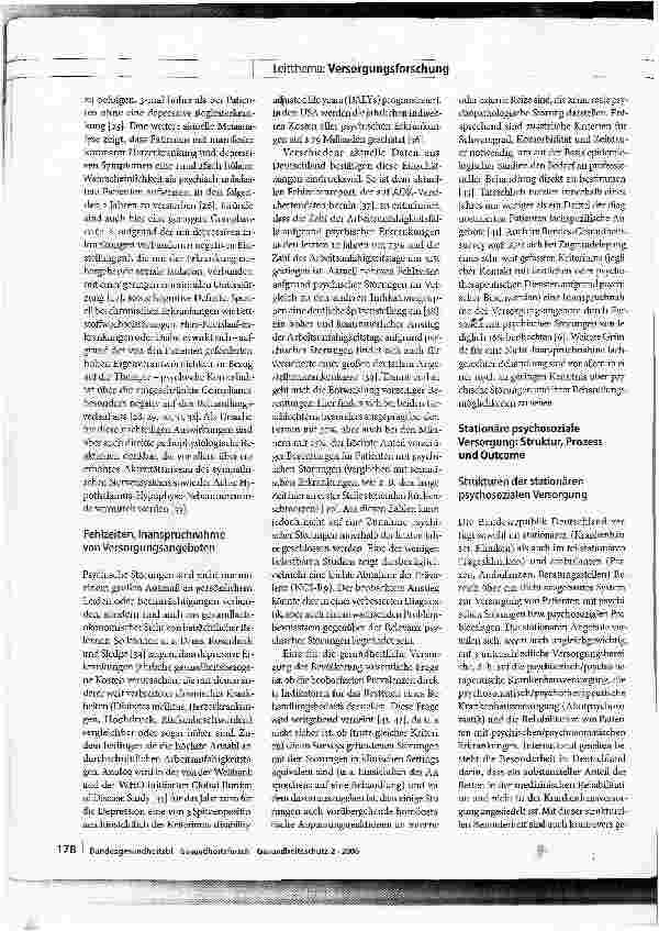 Vorschauseite 4: Versorgungsforschung in der psychosozialen Medizin