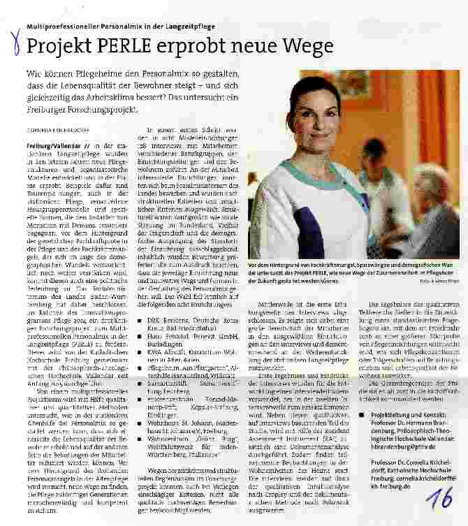 Vorschauseite 1: Projekt PERLE erprobt neue Wege