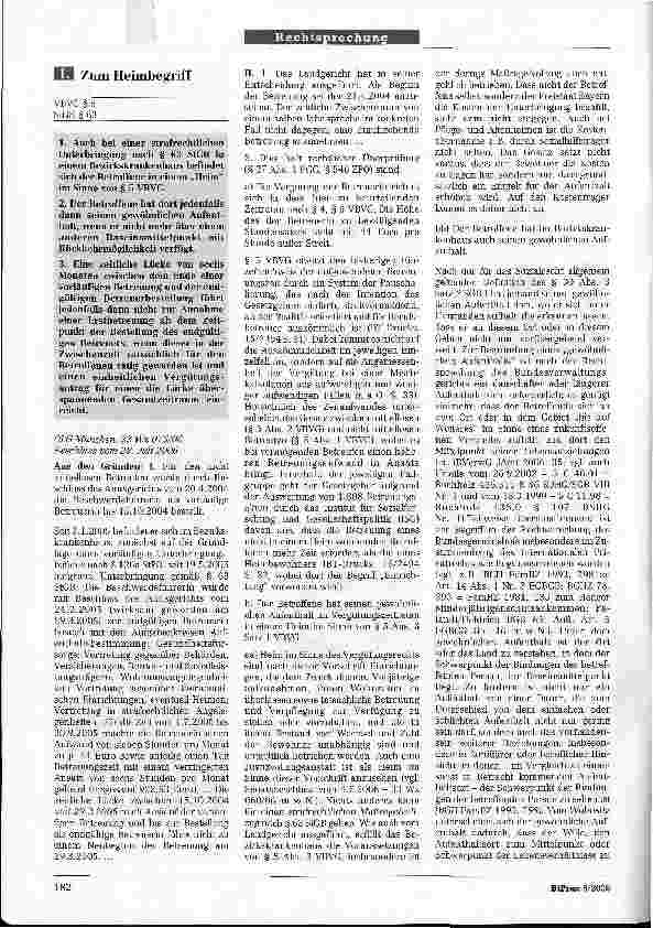 Vorschauseite 1: Rechtsprechung