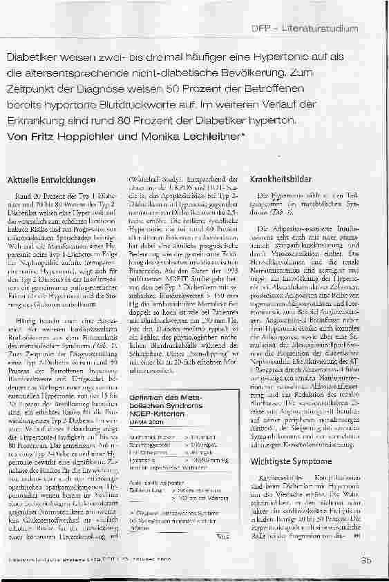 Vorschauseite 2: Hypertonie bei Diabetes mellitus