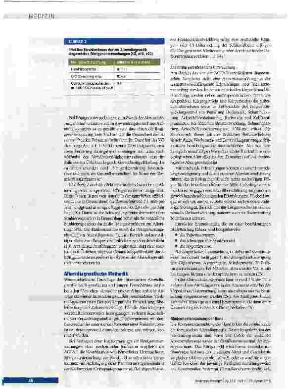Vorschauseite 3: Forensische Altersdiagnostik