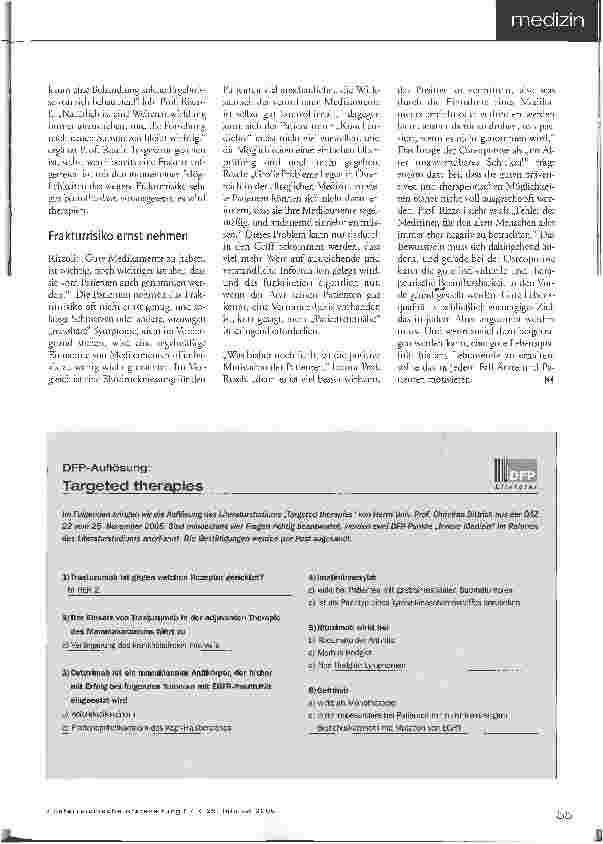 Vorschauseite 4: Osteoporose - Eine Frage der Motivation