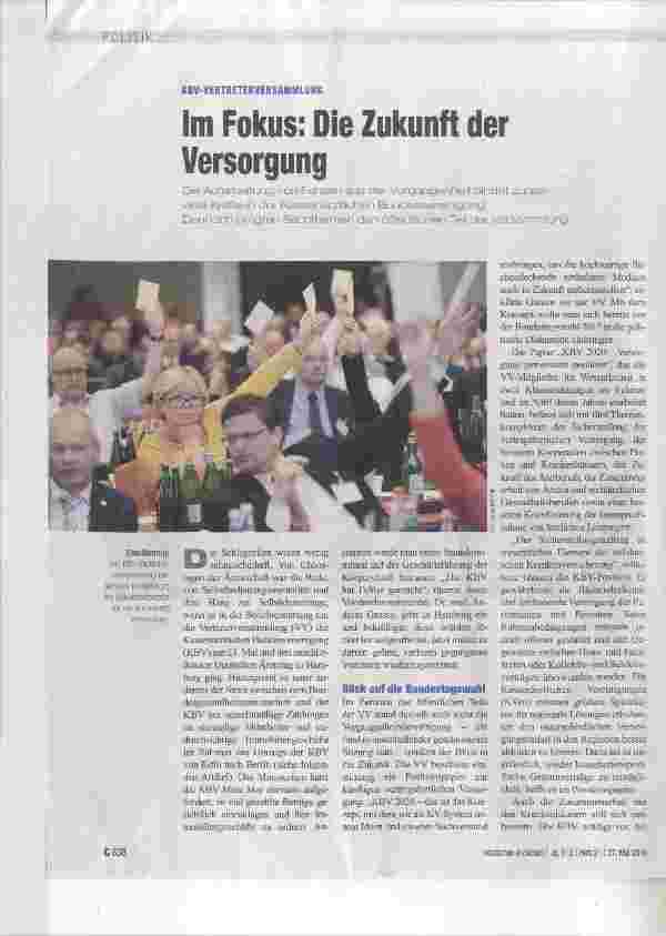 Vorschauseite 1: Im Fokus: Die Zukunft der Versorgung