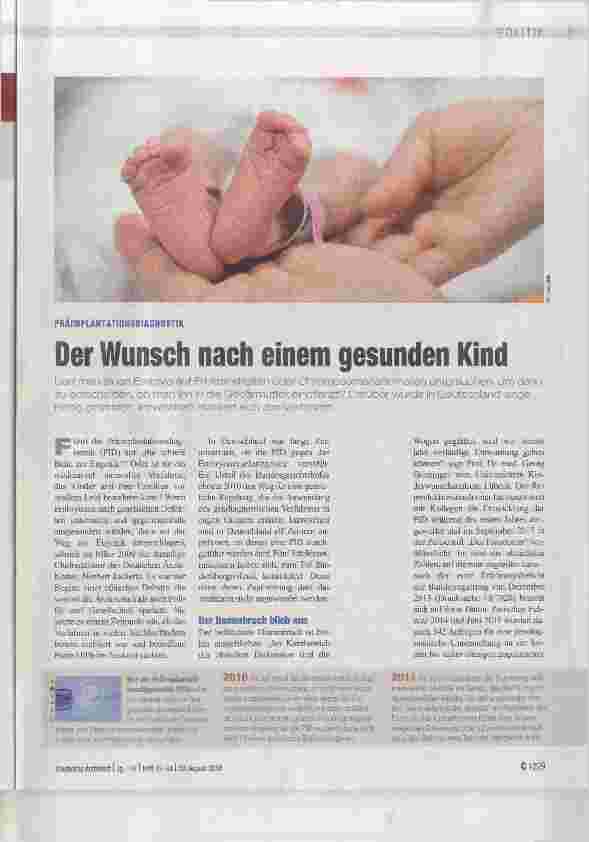 Vorschauseite 1: Der Wunsch nach einem gesunden Kind