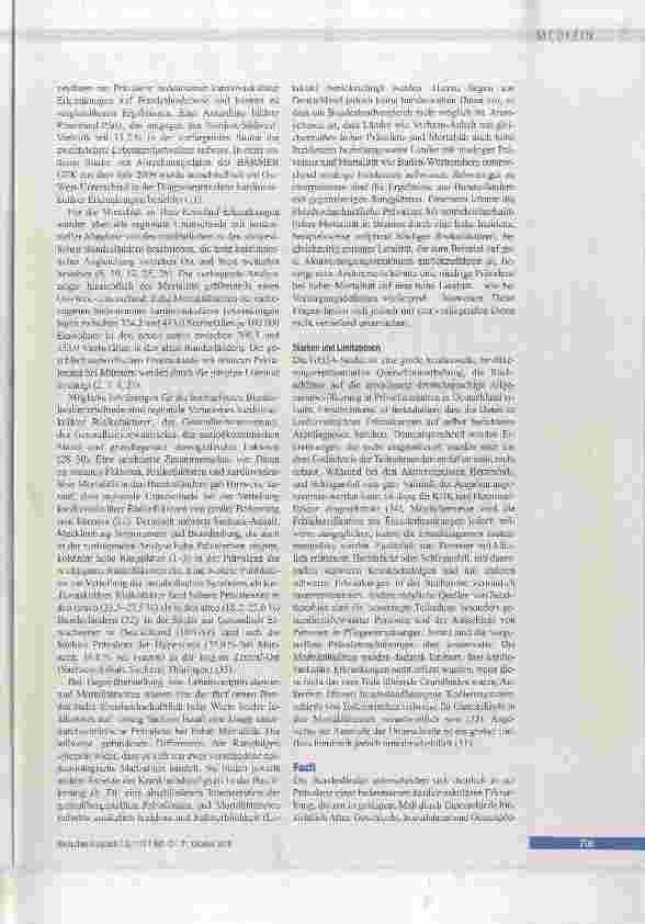 Vorschauseite 6: Regionale Unterschiede in der Prävalenz kardiovaskulärer Erkrankungen