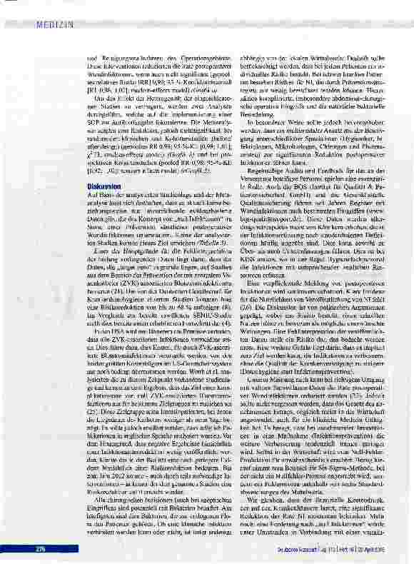 Vorschauseite 6: Infektionsrisiko bei aseptischen operativen Eingriffen