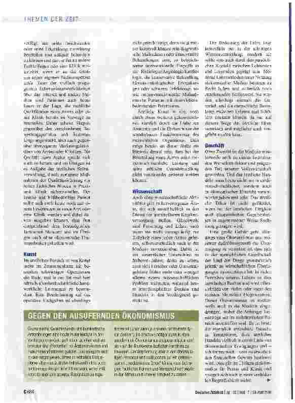 Vorschauseite 2: Brauchen wir ein neues Arztbild?