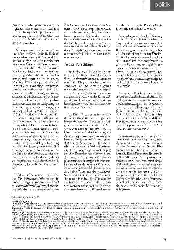 Vorschauseite 2: Reformpoolprojekte aus der Ärzteschaft - Jede Menge Kreativität