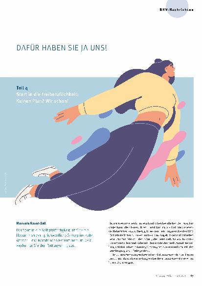 Vorschauseite 1: Dafür haben sie ja uns Teil 4 Start in die Freiberuflichkeit. Keinen Plan? Wir schon!