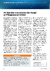 Vorschauseite 1: Mit digitalen Innovationen den Mangel an Pflegepersonal mildern