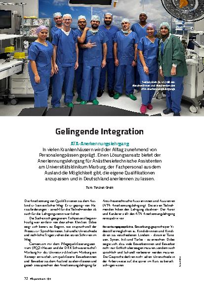Vorschauseite 1: Gelingende Integration ATA-Anerkennungslehrgang