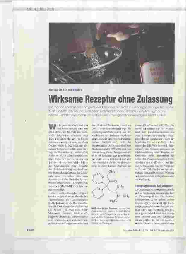 Vorschauseite 1: Wirksame Rezeptur ohne Zulassung