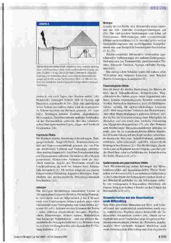 Vorschauseite 4: Blitzunfall -Energieübertragungsmechanismen und medizinische Folgen