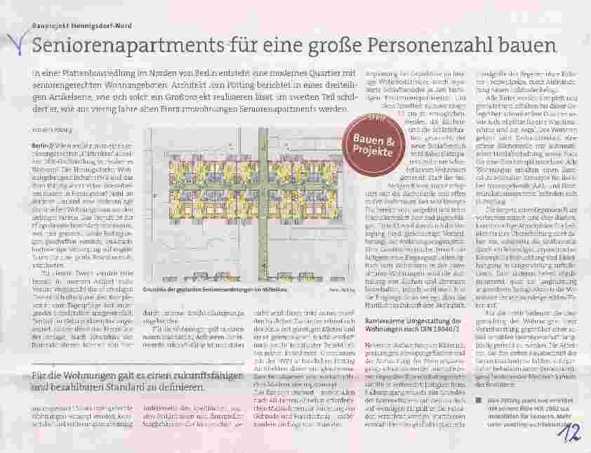 Vorschauseite 1: Seniorenapartments für eine große Personenzahl bauen