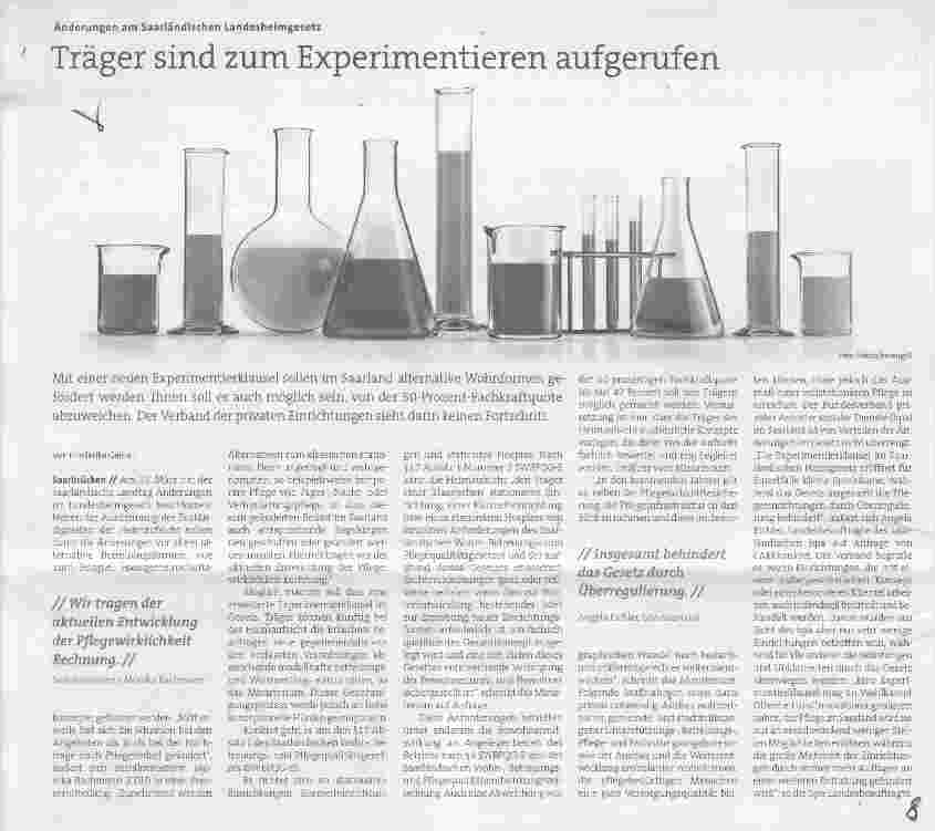 Vorschauseite 1: Träger sind zum Experimentieren aufgerufen