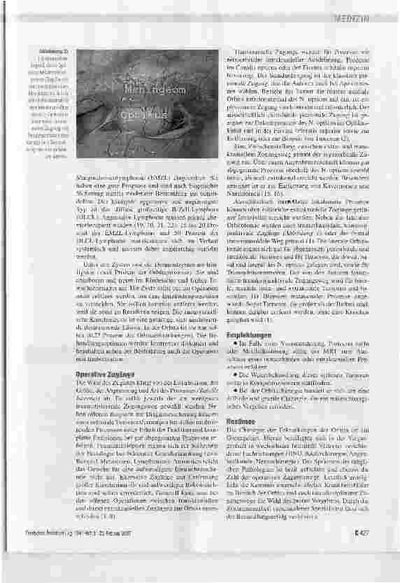 Vorschauseite 5: Raumforderungen der Orbita