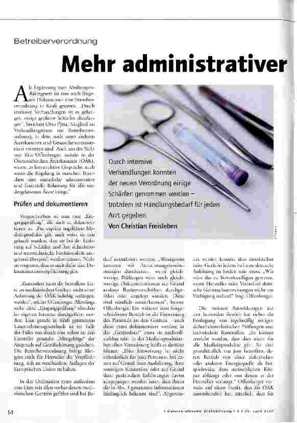 Vorschauseite 1: Mehr administrativer Aufwand