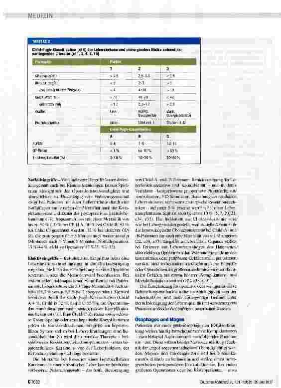 Vorschauseite 4: Operatives Risiko bei hepatologischen und gastroenterologischen Erkrankungen