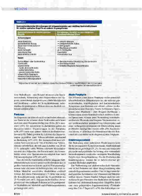 Vorschauseite 6: Operatives Risiko bei hepatologischen und gastroenterologischen Erkrankungen