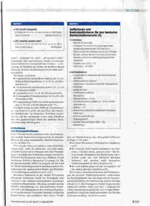 Vorschauseite 2: Die lumbale Bandscheibenprothese
