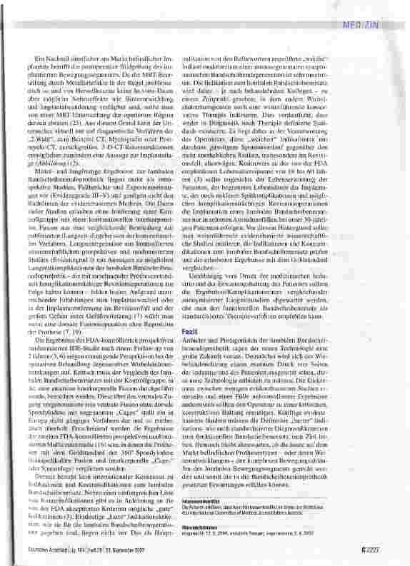 Vorschauseite 6: Die lumbale Bandscheibenprothese