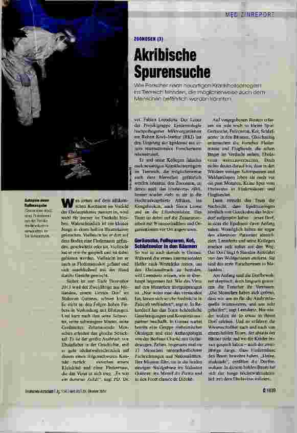 Vorschauseite 1: Akribische Spurensuche