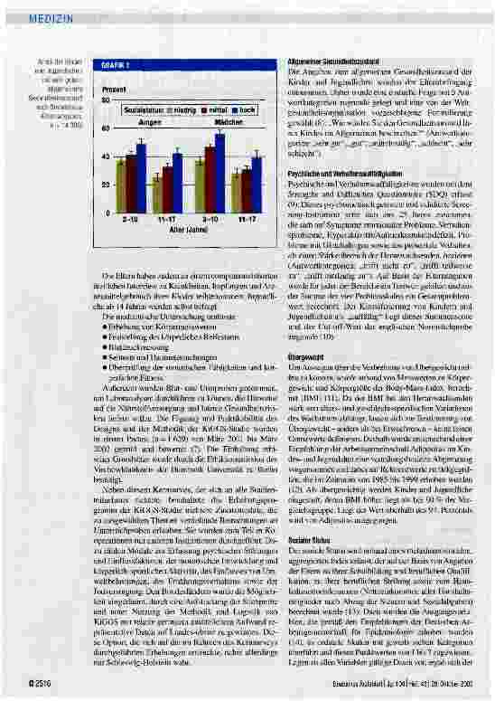 Vorschauseite 3: Sozialer Status und Gesundheit von Kindern und Jugendlichen