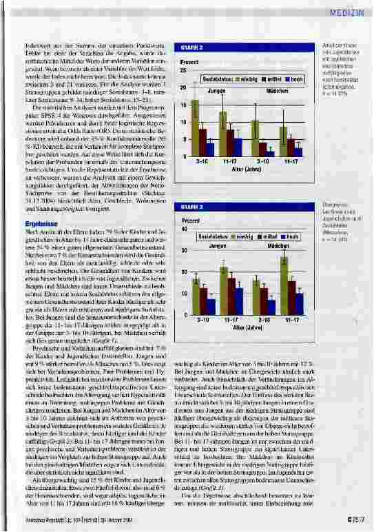 Vorschauseite 4: Sozialer Status und Gesundheit von Kindern und Jugendlichen