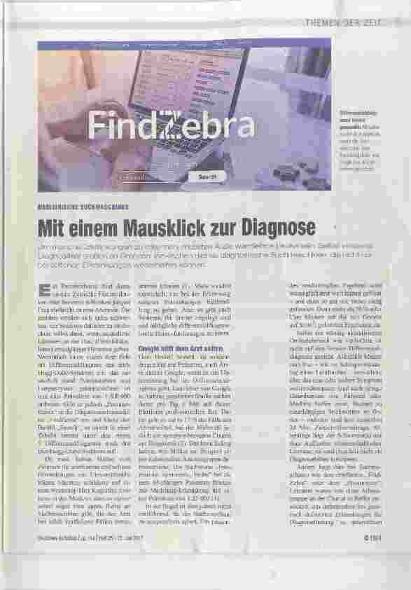 Vorschauseite 1: Mit einem Mausklick zur Diagnose