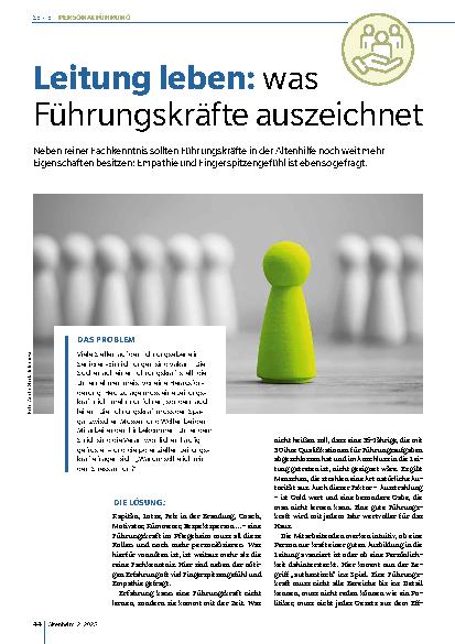Vorschauseite 1: Leitung leben: was Führungskräfte auszeichnet
