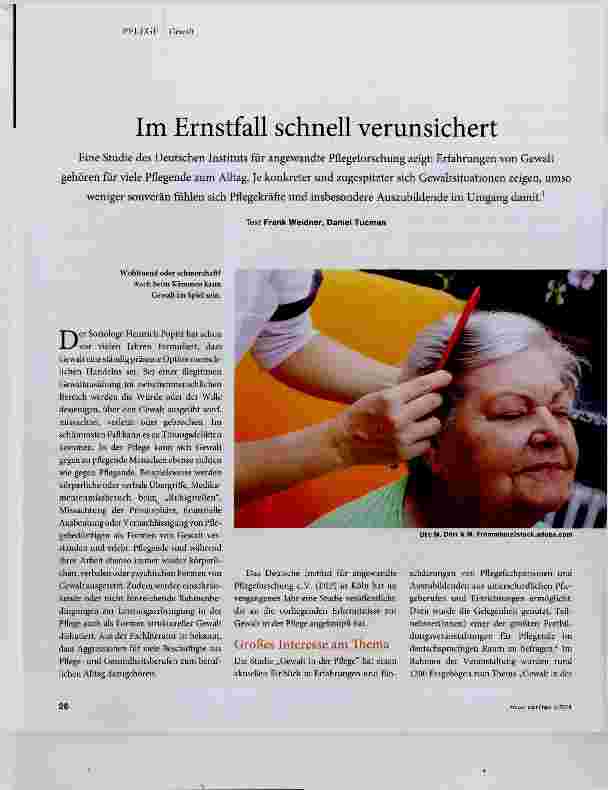 Vorschauseite 1: Im Ernstfall schnell verunsichert
