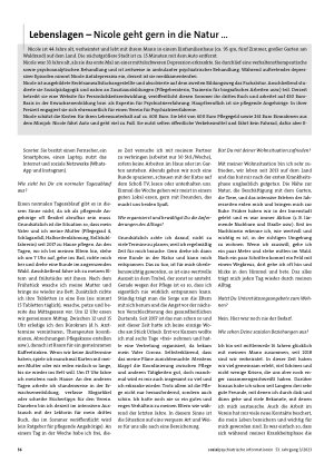 Vorschauseite 1: Lebenslagen – Nicole geht gern in die Natur. ..