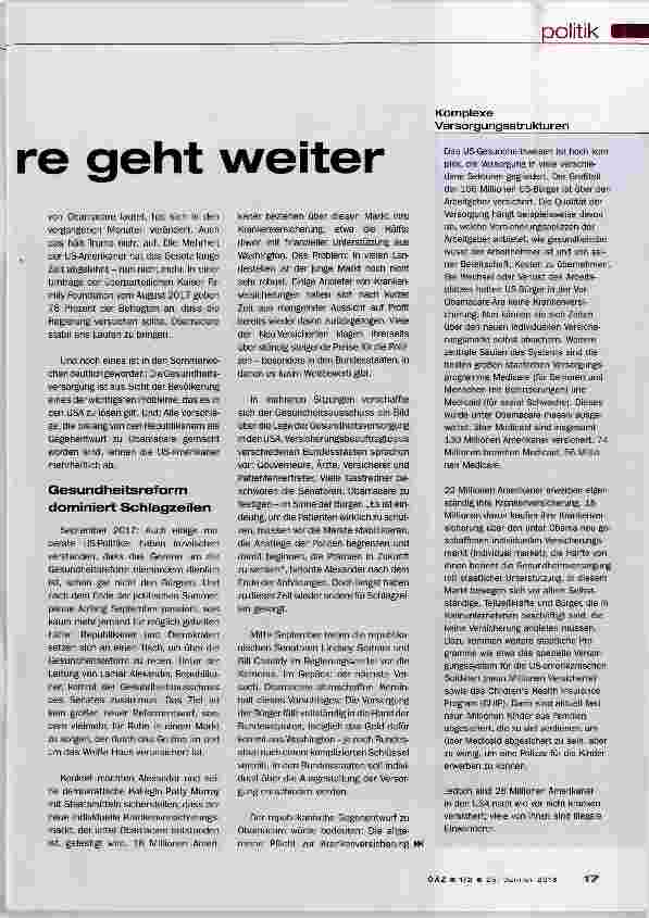 Vorschauseite 2: Gezerre um Obamacare geht weiter