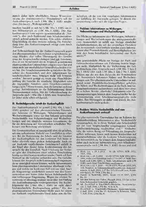 Vorschauseite 2: Der Auskunftsanspruch nach § 84a Abs. 1 AMG in der Praxis