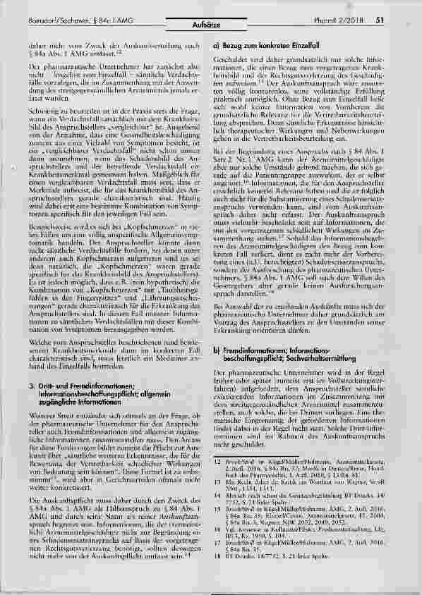 Vorschauseite 3: Der Auskunftsanspruch nach § 84a Abs. 1 AMG in der Praxis