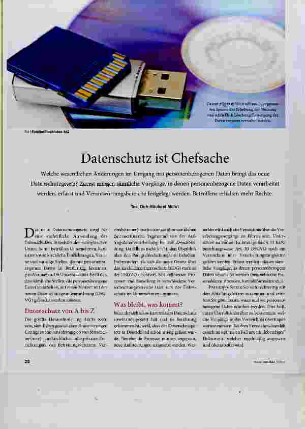 Vorschauseite 1: Datenschutz ist Chefsache