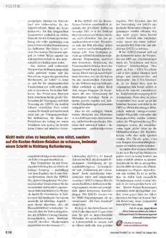 Vorschauseite 3: Eine unvermeidbare Abwägung
