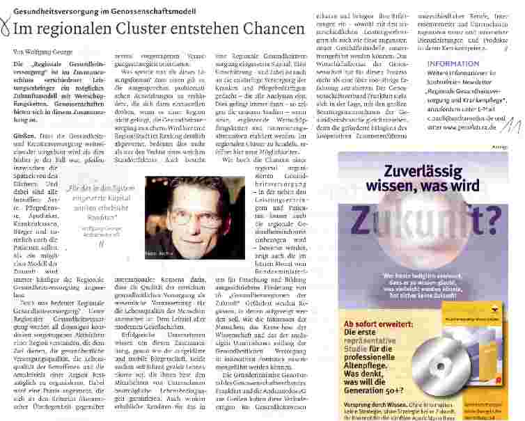 Vorschauseite 1: Im regionalen Cluster entstehen Chancen