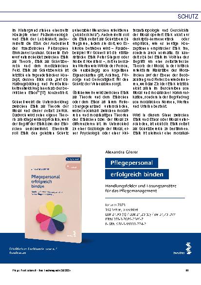 Vorschauseite 4: Schutz und Schutzräume in der Pflege: Schutz und Schutzräume – buchstäblich und im übertragenen Sinne
