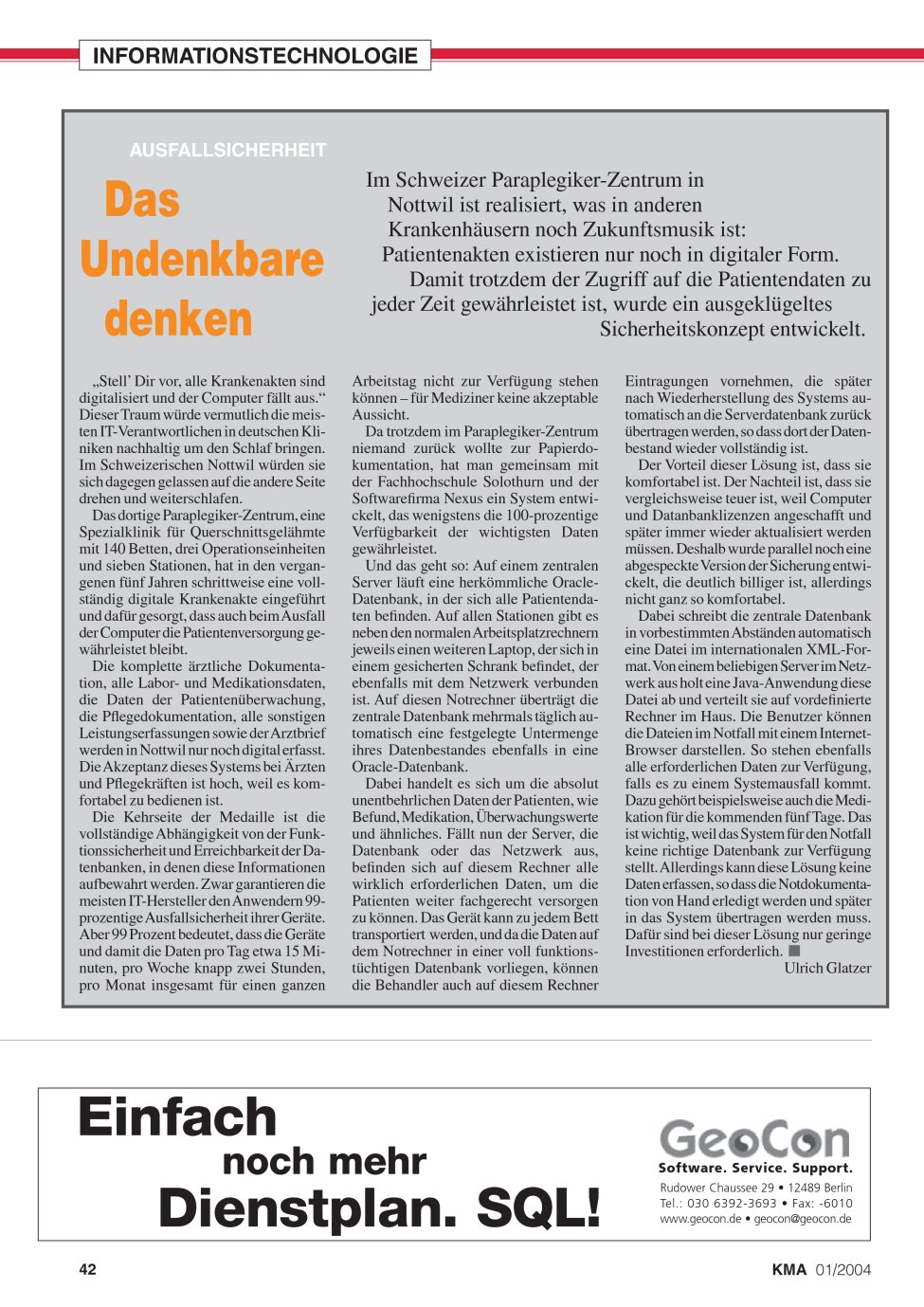 Vorschauseite 1: Das Undenkbare denken